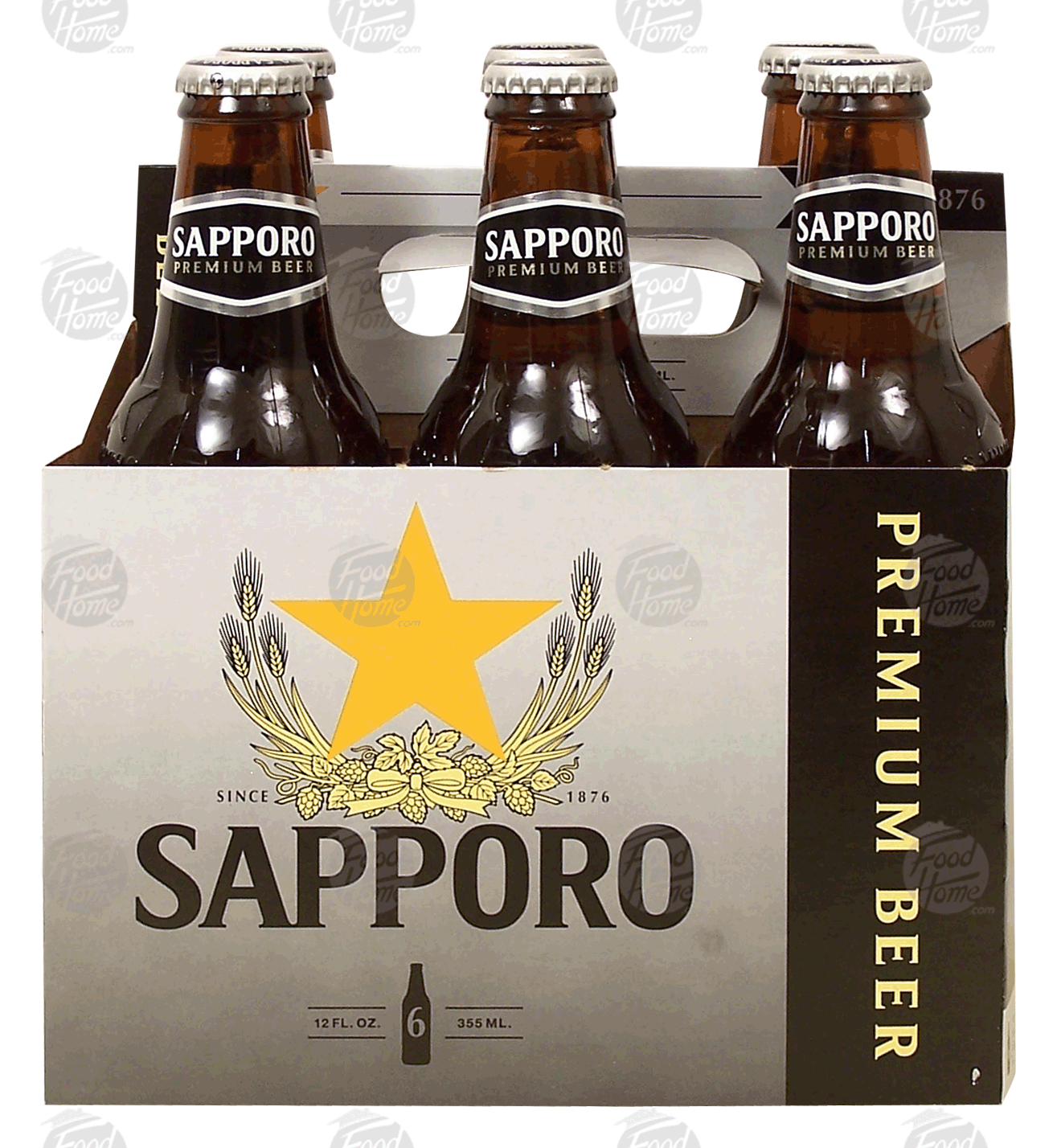 Sapporo  japan's oldest brand imported draft beer, 6 12-ounce bottles Full-Size Picture